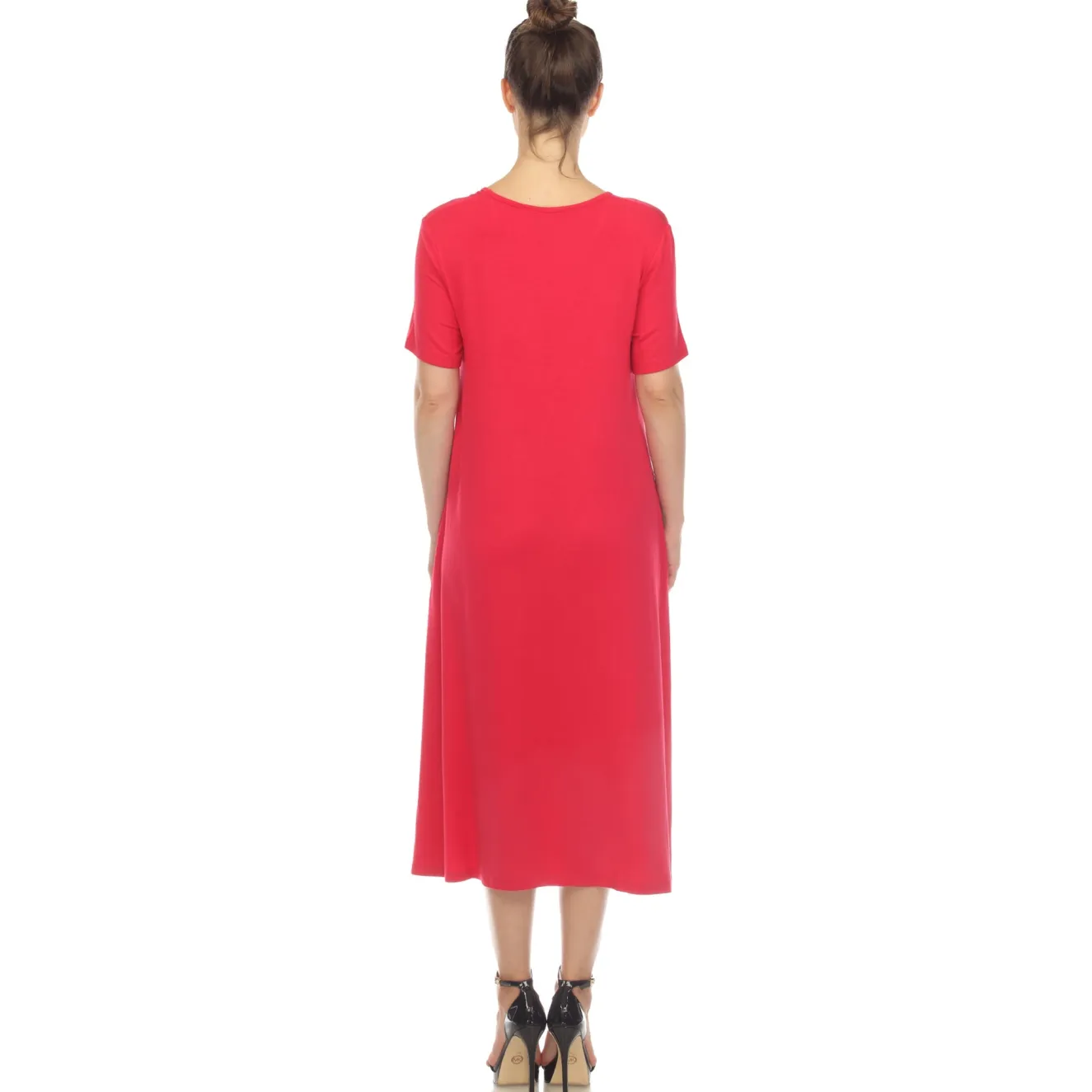 Short Sleeve Midi Dress