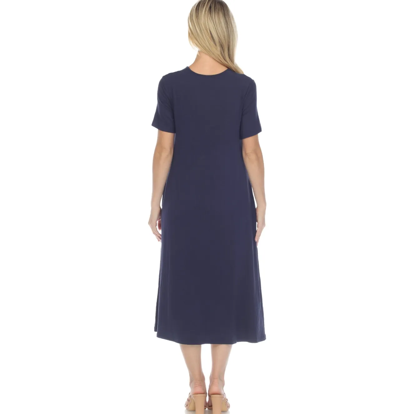 Short Sleeve Midi Dress