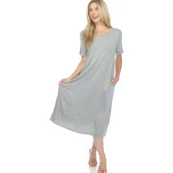 Short Sleeve Midi Dress