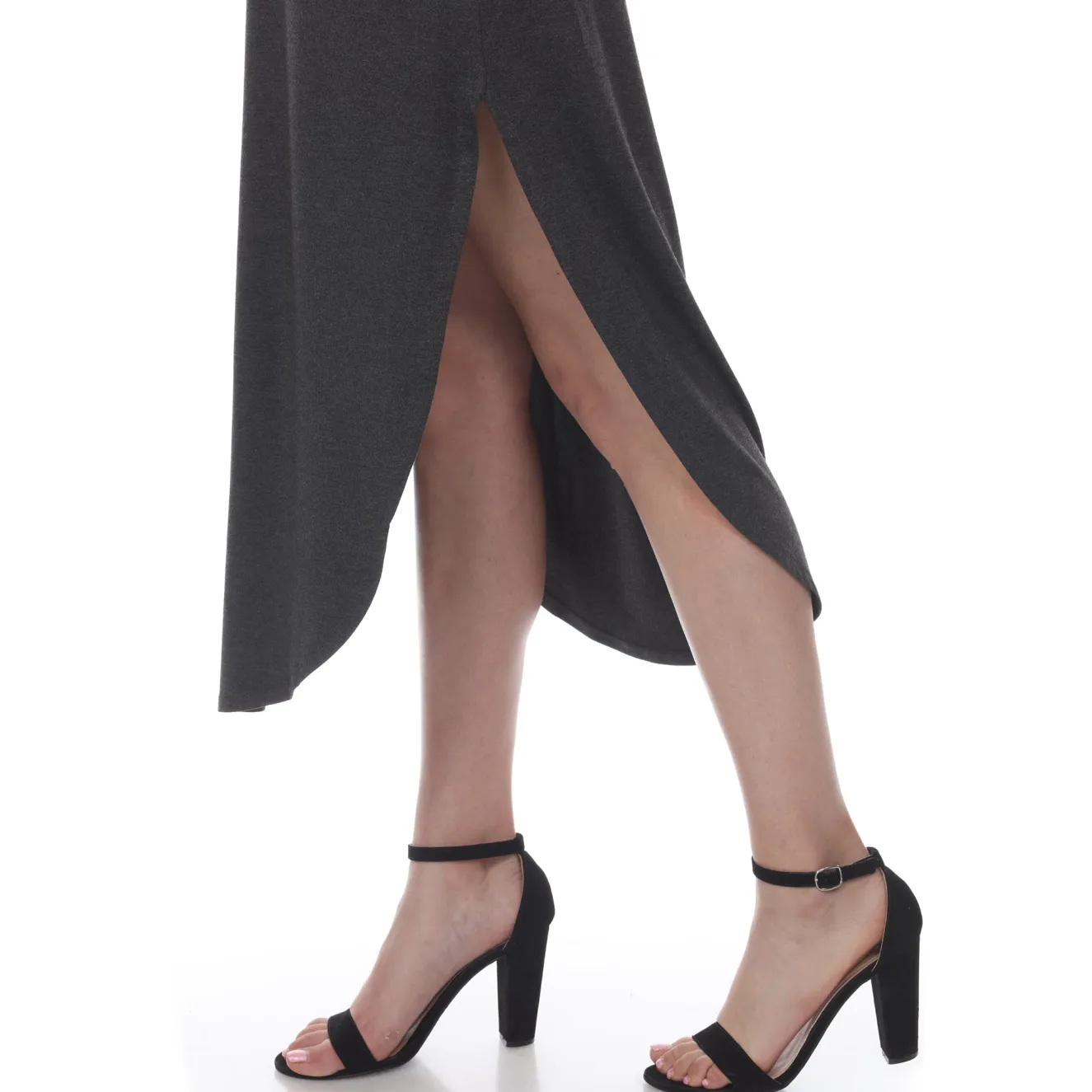 Short Sleeve V-neck Maxi Dress