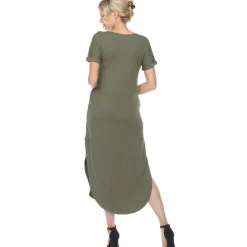 Short Sleeve V-neck Maxi Dress