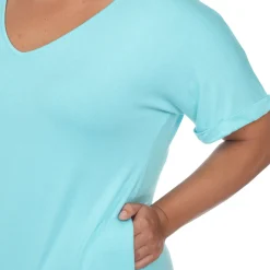 Short Sleeve V-neck Maxi Dress - Plus