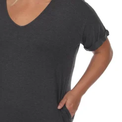 Short Sleeve V-neck Maxi Dress - Plus