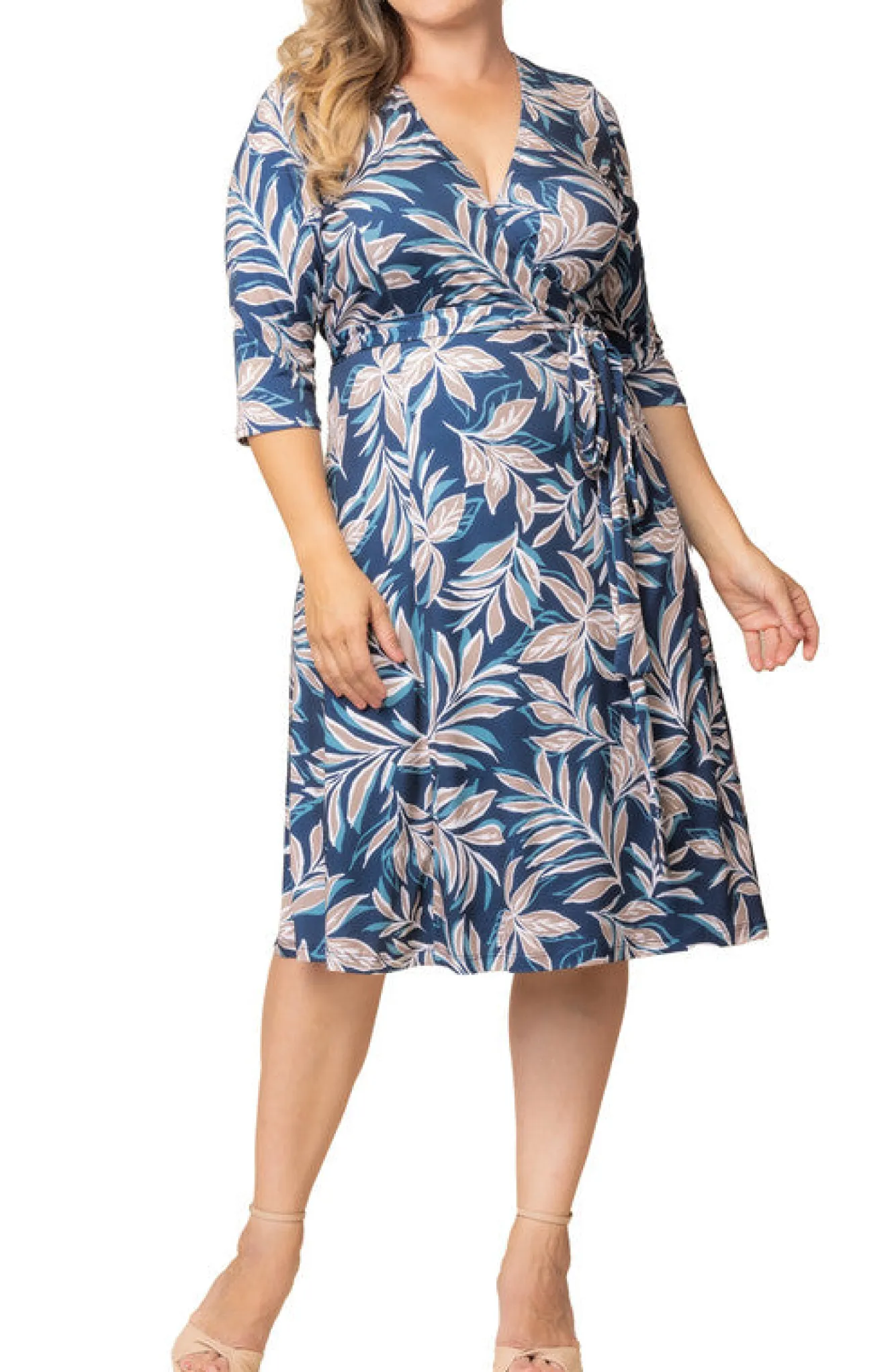 Signature Print Wrap Dress - Plus