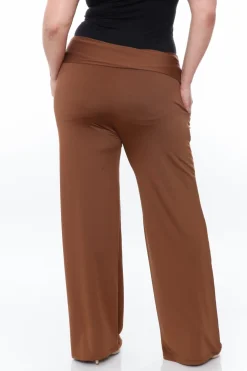 Solid Palazzo Pants - Plus