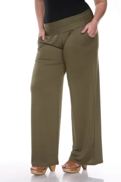 Solid Palazzo Pants - Plus