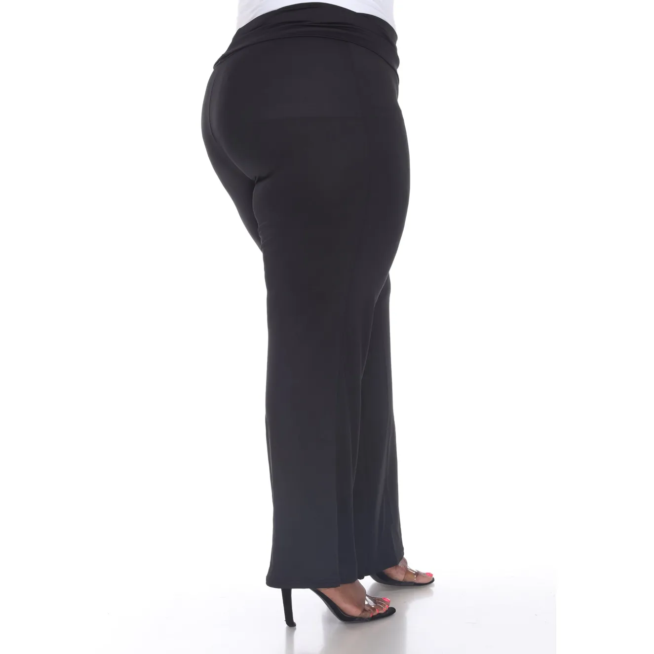 Solid Palazzo Pants - Plus