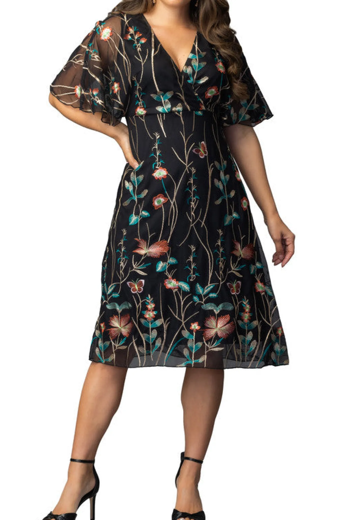 Sonnet Embroidered Cocktail Dress