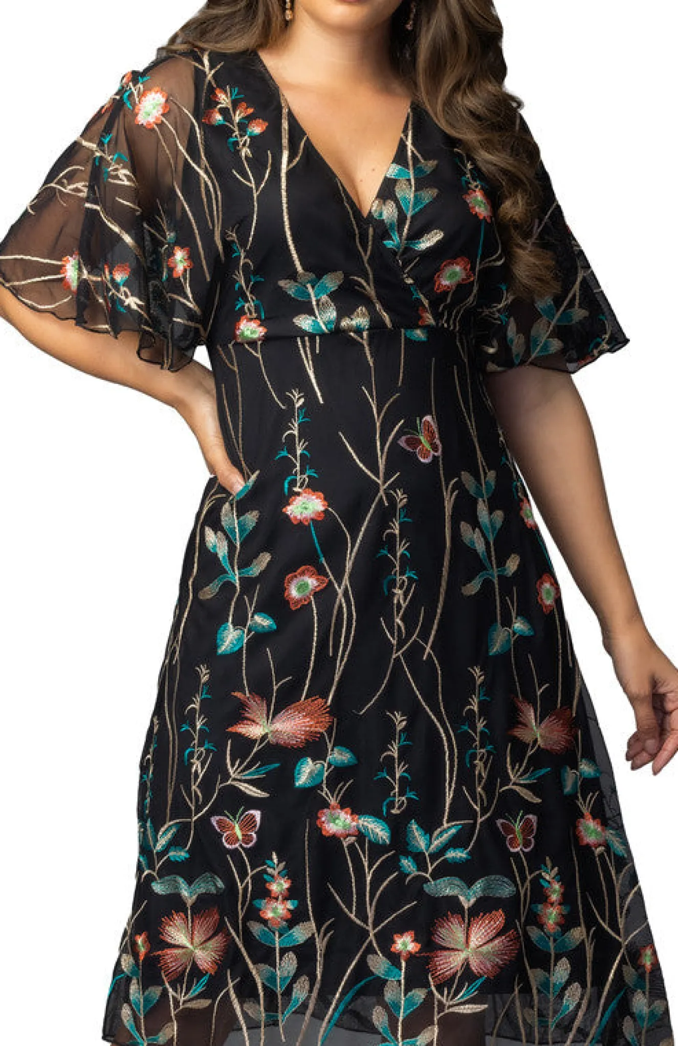 Sonnet Embroidered Cocktail Dress