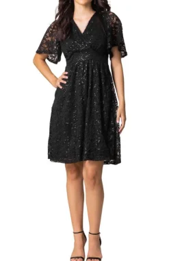 Starry Sequin Lace Cocktail Dress