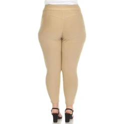 Super Soft Elastic Waistband Scuba Pants - Plus