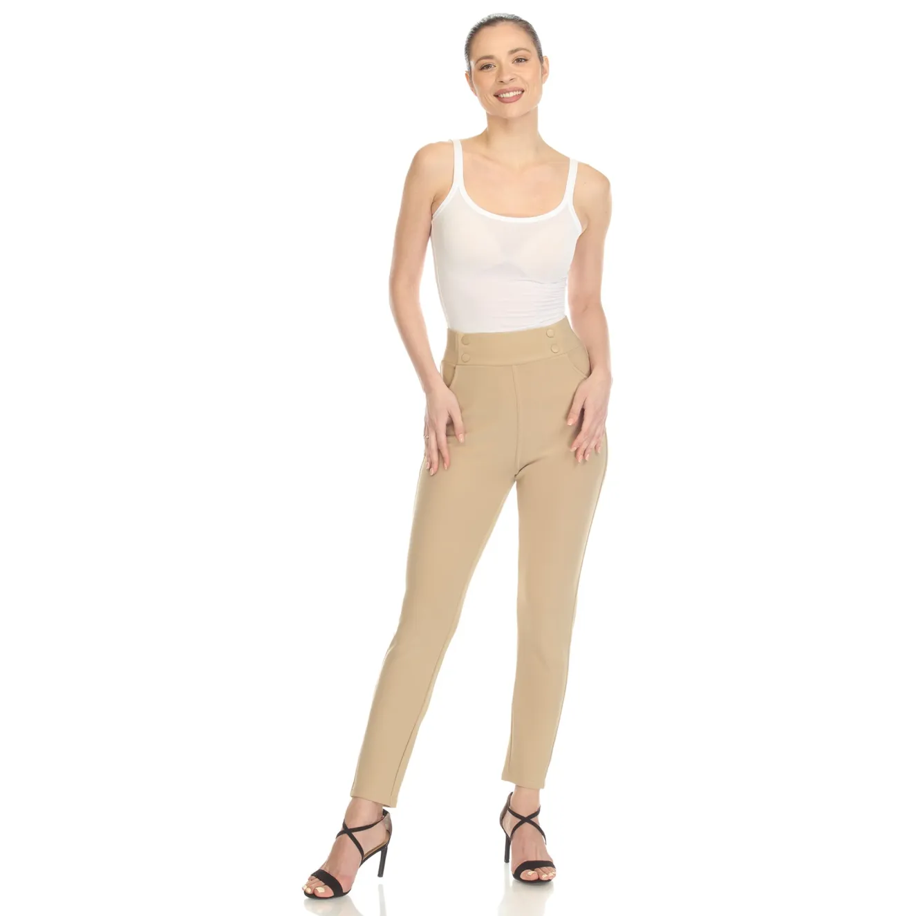 Super Soft Elastic Waistband Scuba Pants