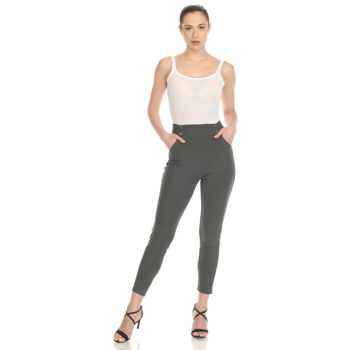 Super Soft Elastic Waistband Scuba Pants