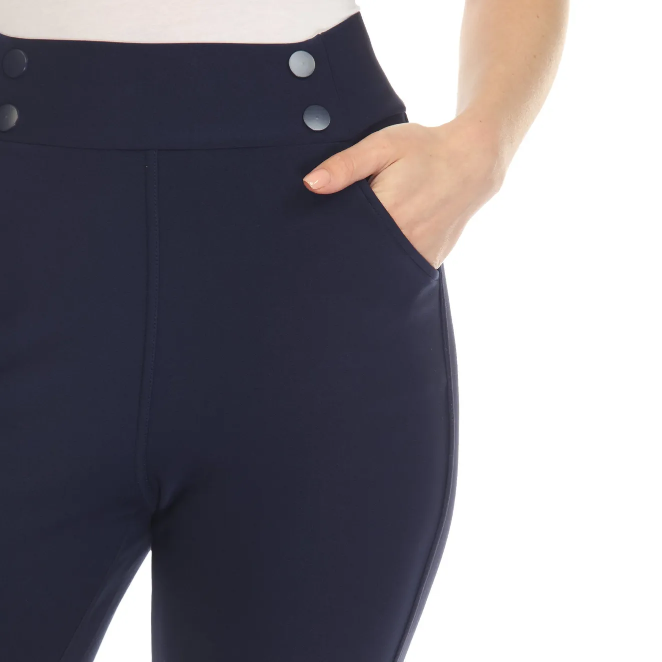 Super Soft Elastic Waistband Scuba Pants