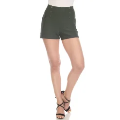 Tailored Front Button Shorts