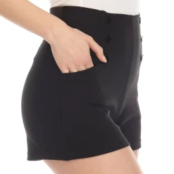 Tailored Front Button Shorts