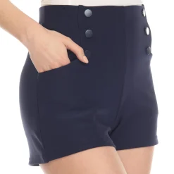 Tailored Front Button Shorts