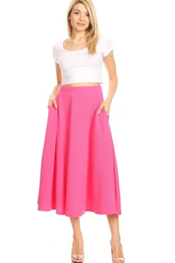 Tasmin Flare Midi Skirts