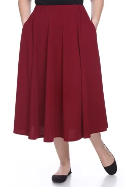 Tasmin Flare Midi Skirts - Plus