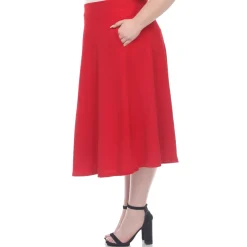 Tasmin Flare Midi Skirts - Plus