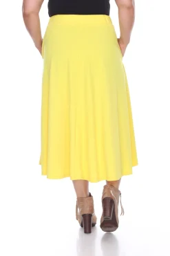 Tasmin Flare Midi Skirts - Plus