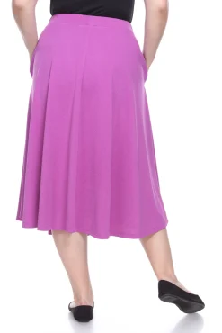 Tasmin Flare Midi Skirts - Plus