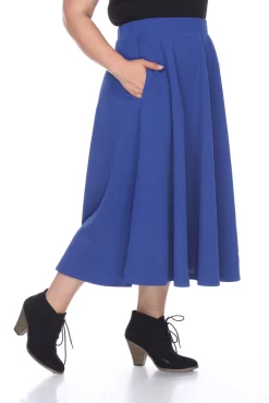 Tasmin Flare Midi Skirts - Plus