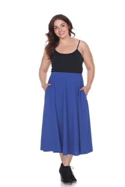 Tasmin Flare Midi Skirts - Plus