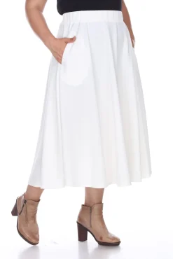 Tasmin Flare Midi Skirts - Plus