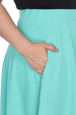 Tasmin Flare Midi Skirts - Plus