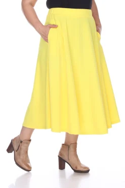 Tasmin Flare Midi Skirts - Plus