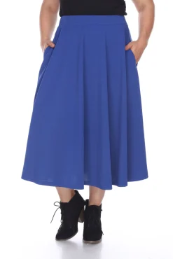 Tasmin Flare Midi Skirts - Plus