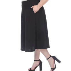 Tasmin Flare Midi Skirts - Plus