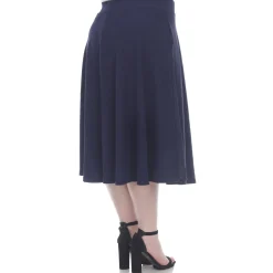 Tasmin Flare Midi Skirts - Plus