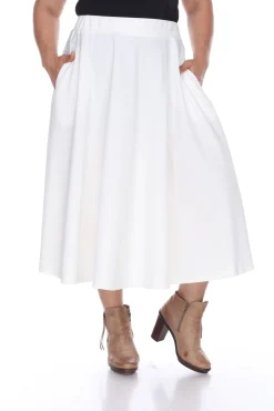 Tasmin Flare Midi Skirts - Plus