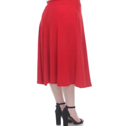 Tasmin Flare Midi Skirts - Plus