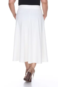 Tasmin Flare Midi Skirts - Plus