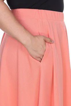 Tasmin Flare Midi Skirts - Plus