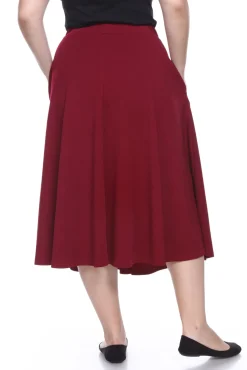 Tasmin Flare Midi Skirts - Plus