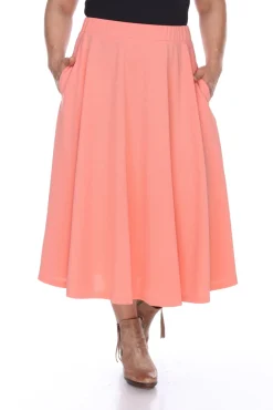 Tasmin Flare Midi Skirts - Plus