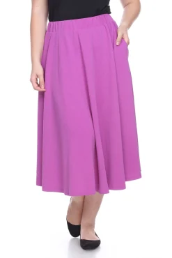 Tasmin Flare Midi Skirts - Plus