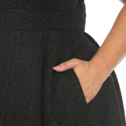 Tweed Fit and Flare Dress - Plus