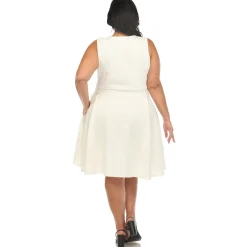 Tweed Fit and Flare Dress - Plus