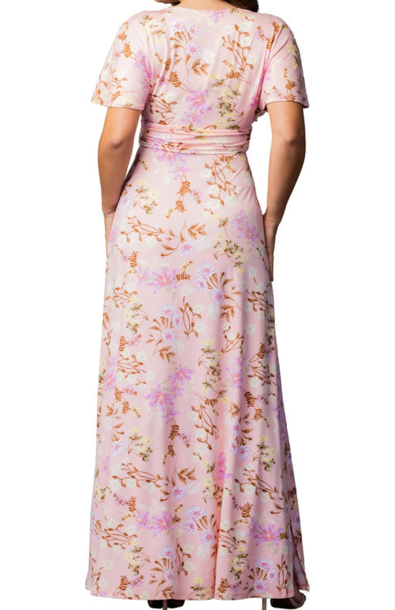Vienna Maxi Dress - Lively Peach Floral