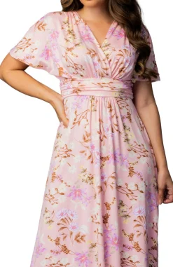 Vienna Maxi Dress - Lively Peach Floral