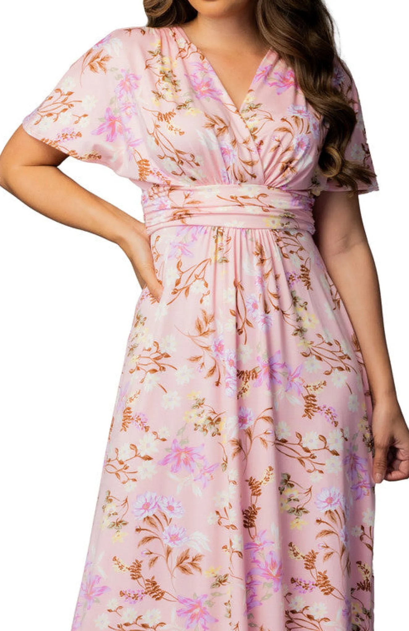 Vienna Maxi Dress - Lively Peach Floral