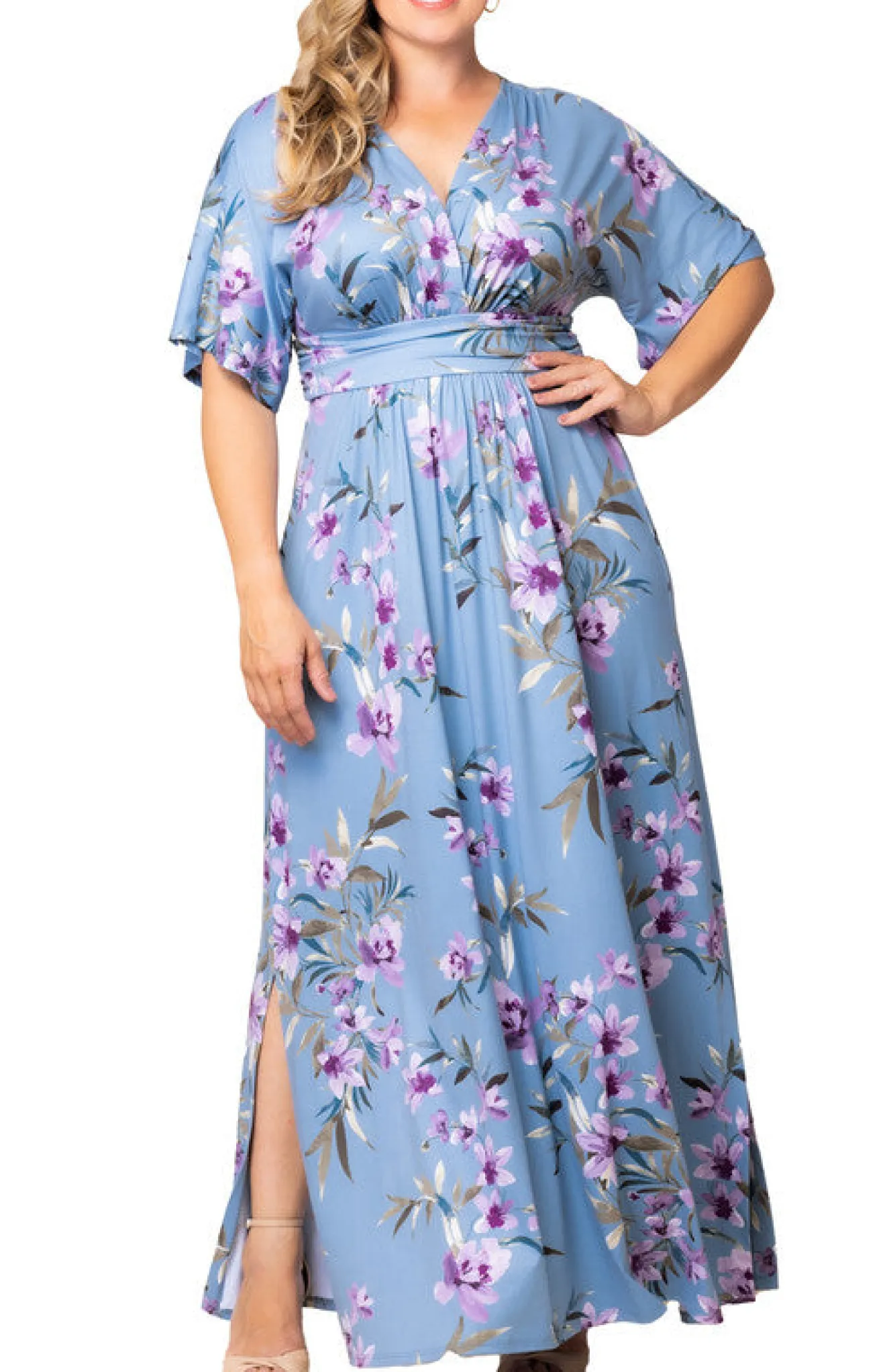 Vienna Maxi Floral Dress - Plus