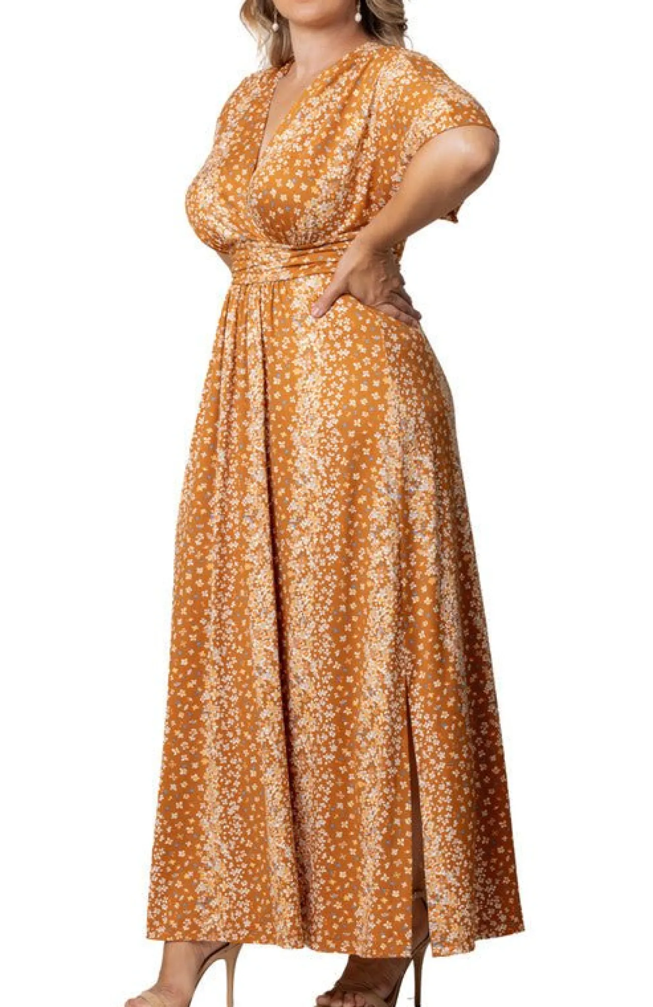 Vienna Maxi Floral Dress - Plus