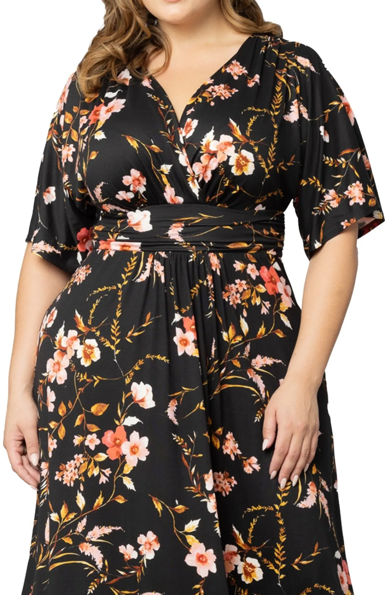 Vienna Maxi Floral Dress - Plus