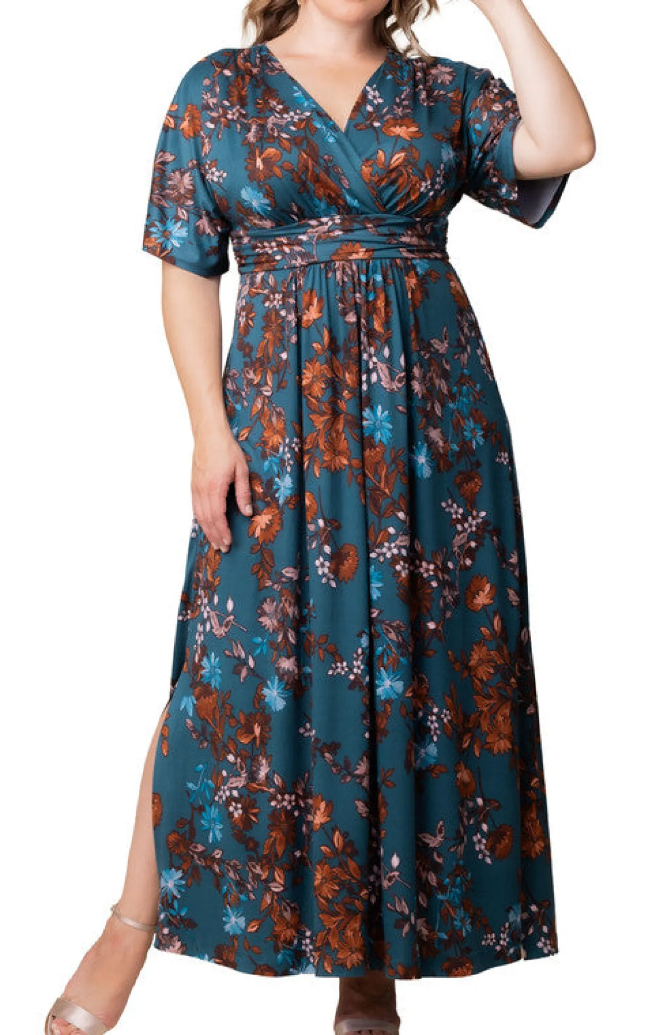Vienna Maxi Floral Dress - Plus